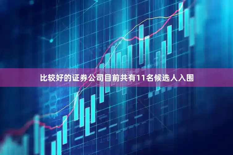 比较好的证券公司目前共有11名候选人入围